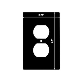 Decorative Wall Switch Cover Plate - White Marble Decor Switch Plate - Beautiful Stone Marble Finish With Colors of White and a Little Bit of Grey (Single Outlet Cover)