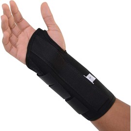 Full Finger Function Wrist Braces,Protection Canvas Wrist Splint, Left, Right,Orthopedic Support Brace for Tendonitis, Inflammation, Carpal Tunnel, Injuries & Pain (Right Hand)