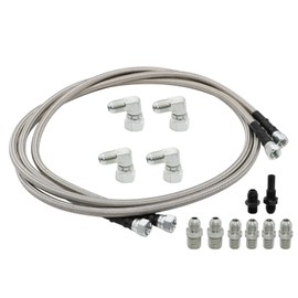Aspaton 6AN 70" Transmission Cooler Lines Kit Compatible with Transmission TR6060 C5 C6 AOD 4L80E TH350 TH400 4L60E 700R4 200-4R