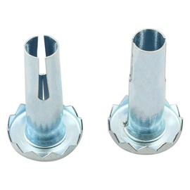 heyous 8PCS Caster Sockets 3/8" x 1-1/4" Metal Caster Stem Sleeve, Wheel Socket Furniture Insert Socket Type Mounting Stem for Stem Caster, Grip Ring Caster, Chair Legs