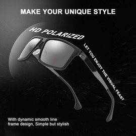 FEISEDY Polarized Lightweight Sports Sunglasses for Men Running Fishing Golf Driving Cycling UV Protection Sun Glasses B2704