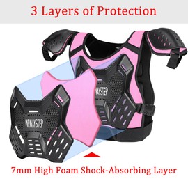 Kids Dirt Bike Gear - Youth Chest Protector Motocross Kids Motorcycle Gear Protective Riding Gear Body Armor Vest with Elbow Knee Guards Suit