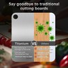 ZERRO Titanium Cutting Board 14.17" x 9.84", 100% Pure Titanium