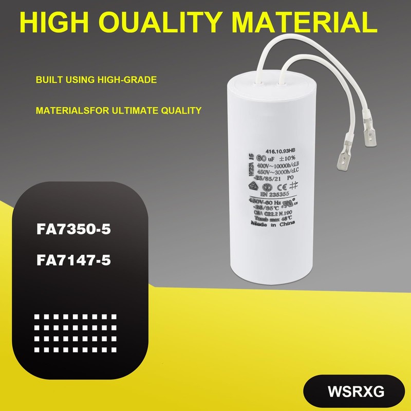 WSRXG FA7147-5 FA7147 FA7175 Motor Capacitor Replacement for Rotary Global