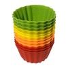 12 Pack Measured Baking Cups Jumbo Silicone Muffin Cup Reusable