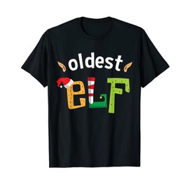 Oldest Elf Matching Family Alte Großeltern Weihnachten Elfen T-Shirt