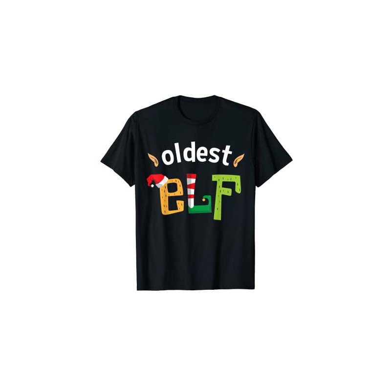 Oldest Elf Matching Family Alte Großeltern Weihnachten Elfen T-Shirt