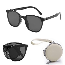 FEISEDY B1178 Foldable Sunglasses, Polarized Lightweight, For Driving/Traveling/Commuting/Fishing/Mountain Climbing, UV400 UV Protection, TAC Lens, Includes Portable Glasses Case, Fashion, Unisex,