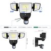 Onforu 90W 10000LM LED Motion Sensor Outdoor Lights, 4-Head Dusk