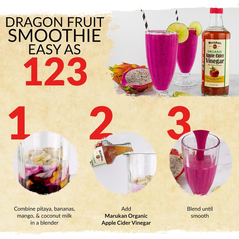 Marukan Organic Apple Cider Vinegar With Mother, Raw & Unfiltered,