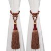 HedongHexi 2 Pack Large Tassel Curtain Tiebacks, Luxury Curtain Rope
