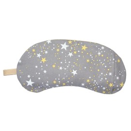 Natural Materials, Salt Power, Warm with the Power of Mung Beans, Salt Eye Pillow, Planetarium, Gray, Large, 11.4 x 5.1 x 0.6 inches (29 x 13 x 1.5 cm), Wrap Your Eyes Tightly, Relax with the Scent of