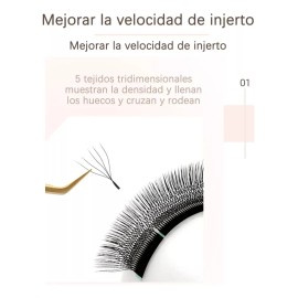 Extensiónes De Pestañas Nagaraku W 5d Por Medida Individual