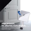 One-touch doorstop adhesive bracket (white, 4inch x 1pack)