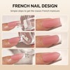 MelodySusie Nail Stamper Kit, Silicone French Tip Stamp Tool, 1PC