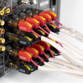 Fast & Secure Banana Plugs - Gold Plated, 12-24 AWG, 2-100 Pieces for Home Theaters, Speaker Wire, Wall Plates and Receivers