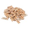 BARRILITO Micro Pinzas de Madera en Color Natural, Bolsa con