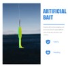 Outanaya Bass Fishing 30pcs Colorful Soft Plastic Worm Baits Natural