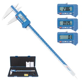Dasqua 0-12''/0-300mm Digital Caliper Measuring Tool IP54 Stainless Steel Micrometer Auto-Off Feature