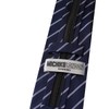 Michiko Korondon MKZP-27-A One-Touch Necktie Brand, Striped Pattern, Gift, Stylish,