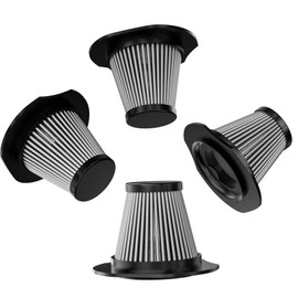 TEMOLA 4-Teiliger HEPA-Edelstahlfilter, TS10 und TS10BS Handstaubsauger Kabellos, Waschbarer und Wiederverwendbarer HEPA-Edelstahlfilter mit Effektiver Filterung, für Auto Staubsauger