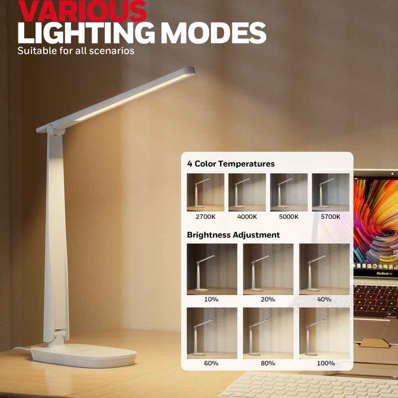 Honeywell LED Desk Lamp - HWT-H2 Sunturalux™ Eye-Caring Foldable Desk