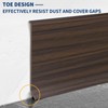 Heonay Flexible Baseboard Molding Trim 4 Inch Self-Adhesive Vinyl Wall