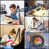 Magnifying Glass with Light and Clamp, 15X 10X Desk Magnifying