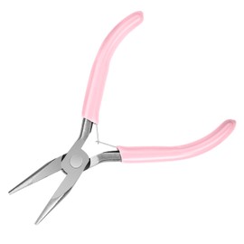 5 Inch Long Needle Nose Pliers with Side Cutters, Chain Nose Pliers for Jewelry Making, Mini and Electronics Use
