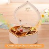 SH Cajas Musical Forma De Corazon Bailarina Caja Almacenamiento