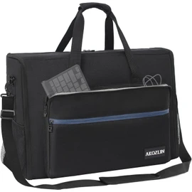 AKOZLIN 27-32 inch Monitor Bag, Dual Monitor Carrying Case(up to 2), Padded Monitor Travel Case (NOT for iMac), LCD Screens/TVs Transport Tote Bag with Shoulder Strap Accessories Pocket