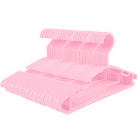 GoodtoU Baby Hangers Plastic - Kids Hangers Bulk Toddler Hangers 60 Pack Hangers for Toddler Children Hangers Pink