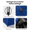 HW CASA Windproof Folding Umbrella with 10 Bones Auto Open