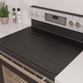 GUDEYIHE Stove Top Covers for Electric Stove, Thickened Premium Silicone Stove Mat for Glass Top Stove, 28 x 20 Glass Stove Top Cover Protector, Oven Range Top Cover, XL Dish Drying Mat | GUDEYIHE