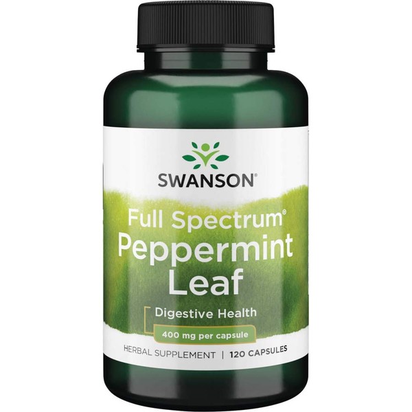 Swanson Full Spectrum Peppermint Leaf 400 Milligrams 120 Capsules