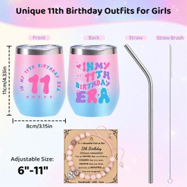 Komergave 11 Year Old Girl Gifts, Gifts for 11 Year Olds Girls, Sweet Presents for a 11th Birthday Girl Gift for Her, Best Friend, Niece, Granddaughter, Sister, Friend, Teens
