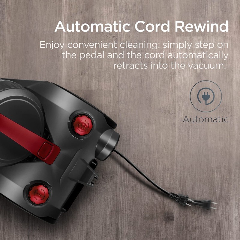 Eureka Bagless Canister Vacuum Cleaner, Lightweight Vac for Carpets and