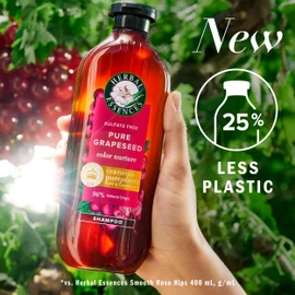 Herbal Essences Pure Grapeseed Colour Nurture Sulfate Free Shampoo, 400 mL, Hair Protection and Colour Nourishment