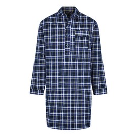 Socks Uwear Champion Mens Brushed Cotton Canterbury Checked Nightshirt Sleepwear Blue Check M