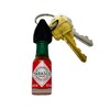 Hot Sauce Keychain with real mini Tabasco Sauce bottle