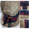 Winter Trapper Hat,Warm Faux Fur Aviator Hat(RedBlue,S/M)