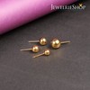 JewelrieShop Ball Earrings 316L Surgical Steel Earrings Round Ball Stud
