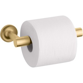 Kohler K-14377-2MB Purist Toilet Paper Holder, Vibrant Brushed Moderne Brass
