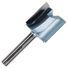 Rennie Tools - 25mm Cutting Diameter x 26mm Flute x 1/4" Shank TCT Tipped 2 Flute Straight Router Cutter Bit. Compatible With Makita Bosch Trend Katsu Dewalt Router Etc. 25mm Router Bit
