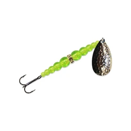 Mack's Lure Wedding Ring Spinner - Treble Hook Series 09791, Hammered Nickel