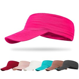 TAGVO Quick-Drying Sun Visor Cap for Men and Women, UV Protection, Easy Folding, Beach, Golf, Tennis Cap, Sun Hat with Elasity Brim, Outdoor Sun Visor Hats, Sports Cap for Tennis, Running, Golf