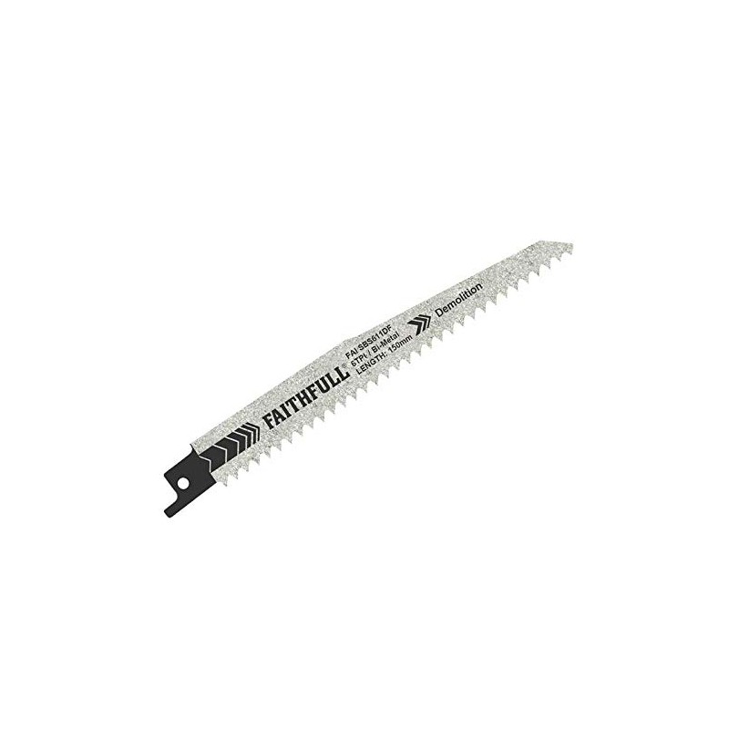 S611DF Bi-Metal Sabre Saw Blade Demolition 150mm 6 TPI (Pack