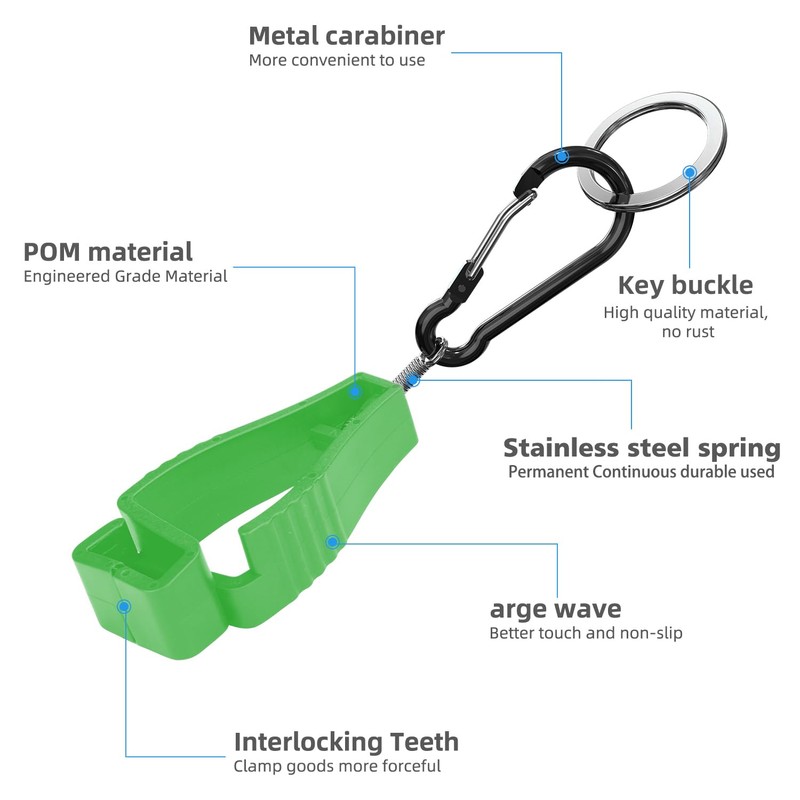 NANHONG 4PCS, Glove Clips for Work Glove Holders, Gloves Clip,