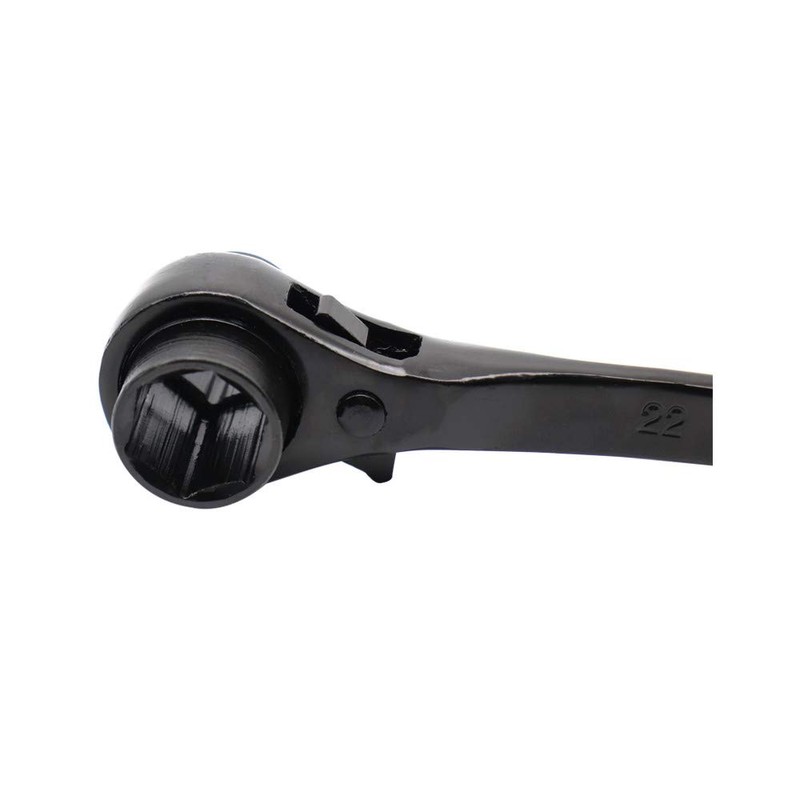 CCTVMTST Black 19 - 22mm Hexagon Scaffold Podger Ratchet Spanner
