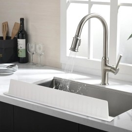 EEEKit Silicone Sink Splash Guard, Sink Splash Protector 20 x 1.77 x 2.95", Sink Water Splash Guard for Mess-Free Dishwashing, No Suction Cup